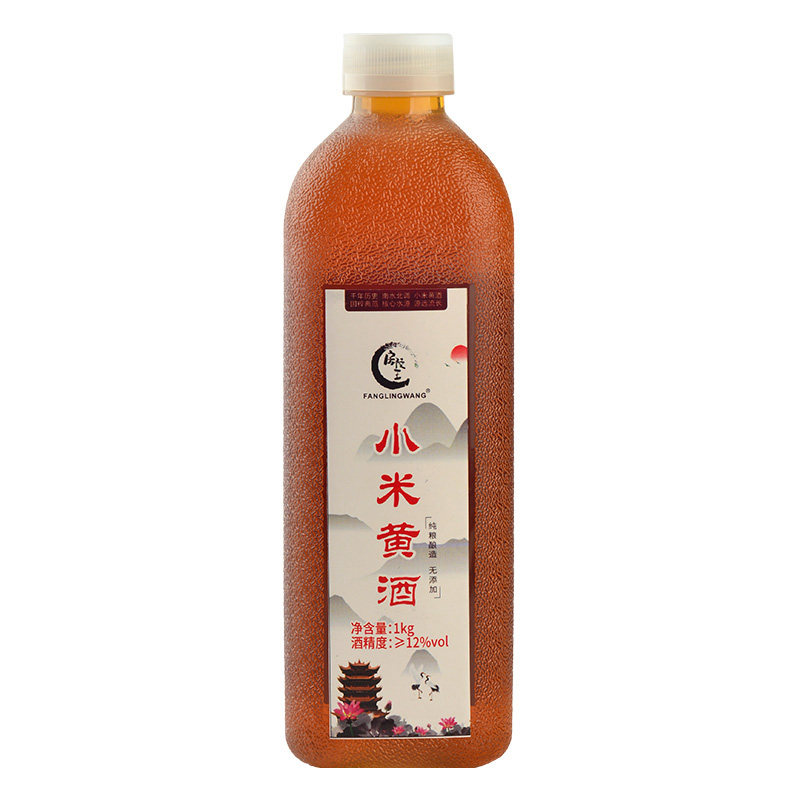 熬阿胶糕专用南阳小米黄酒泡阿胶黄酒清爽半甜型阿胶伴侣2斤*1瓶