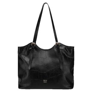 稻草人包包女2025新款时尚单肩包鳄鱼纹托特包百搭女士手提包正品