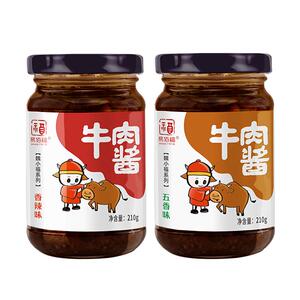 易佰福牛肉酱香辣五香210g调味酱