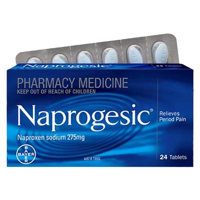 Naprogesic拜耳痛经小蓝片止痛药萘普生姨妈痛生理期痛速效止疼药