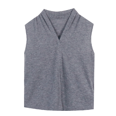 Janeexpress纯羊毛针织背心