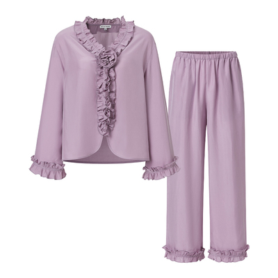 NJP阿尔勒系列真丝长袖睡衣套装