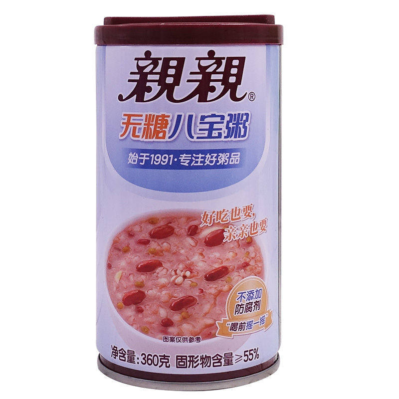 亲亲无糖八宝粥360g*6罐方便装