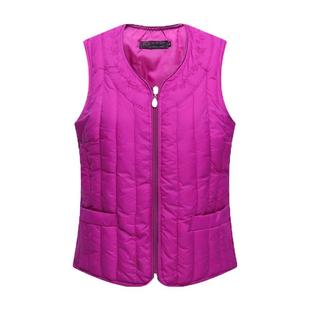 大码羽绒棉马甲女轻薄修身短款秋冬季贴身背心马夹保暖内胆坎肩潮