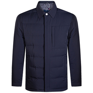 梦特娇[白鹅绒/专柜款]翻领夹克羽绒服男士冬保暖外套2541380DW41