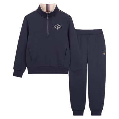 暇步士男童运动套装加绒套装