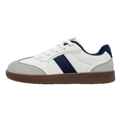 HOBIBEAR复古宽楦赤足舒适2026春夏新款百搭时尚德训鞋男士简约