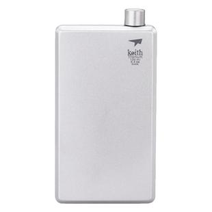 KEITH铠斯纯钛小酒壶户外精致露营便携酒壶随身迷你水壶白酒壶