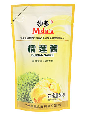 妙多榴莲酱500g商用烘焙披萨专用