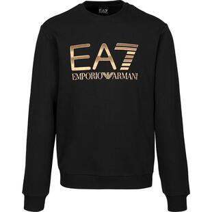 Armani阿玛尼EA7男士2025秋冬新款logo印花休闲纯棉圆领套头卫衣
