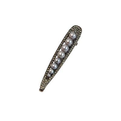 2025年新款高端黑色满钻鸭嘴夹子