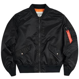 UOD羽绒服飞行员夹克加厚棒球服秋冬季大码新款情侣装外套潮流