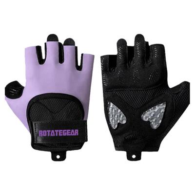 ROTATEGEAR运动健身手套壶铃半指器械训练瑜伽哑铃撸铁执紫色炼女