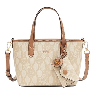 Daphne/达芙妮托特包经典印花纹小菜篮子包大容量时尚包DA25003-1