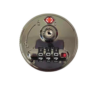 行李箱配件旋转圆形锁拉杆箱密码锁海关锁箱包维修箱子更换配件锁