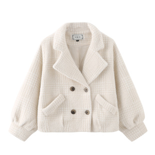 2025小个子加绒加厚外套百搭水貂绒外衣女短款秋冬季潮小香风新款