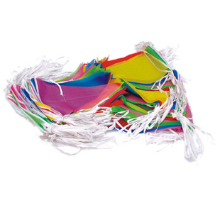 彩旗三角串旗小彩旗装饰结婚彩带彩条旗三角旗定做开业婚礼工地警戒户外小旗子五彩旗场景布置装扮吊旗