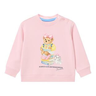 TeenieWeenie Kids小熊童装26春新款男女宝宝休闲油画熊印花卫衣