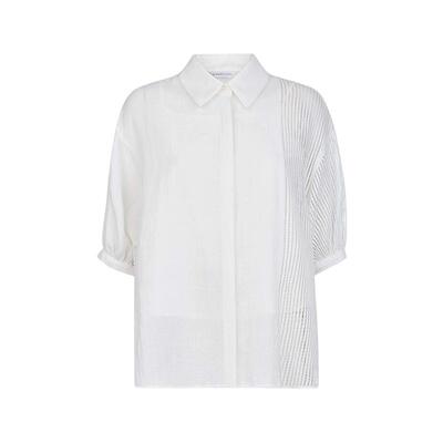 sdeerOL翻领条纹吊带两件套衬衫