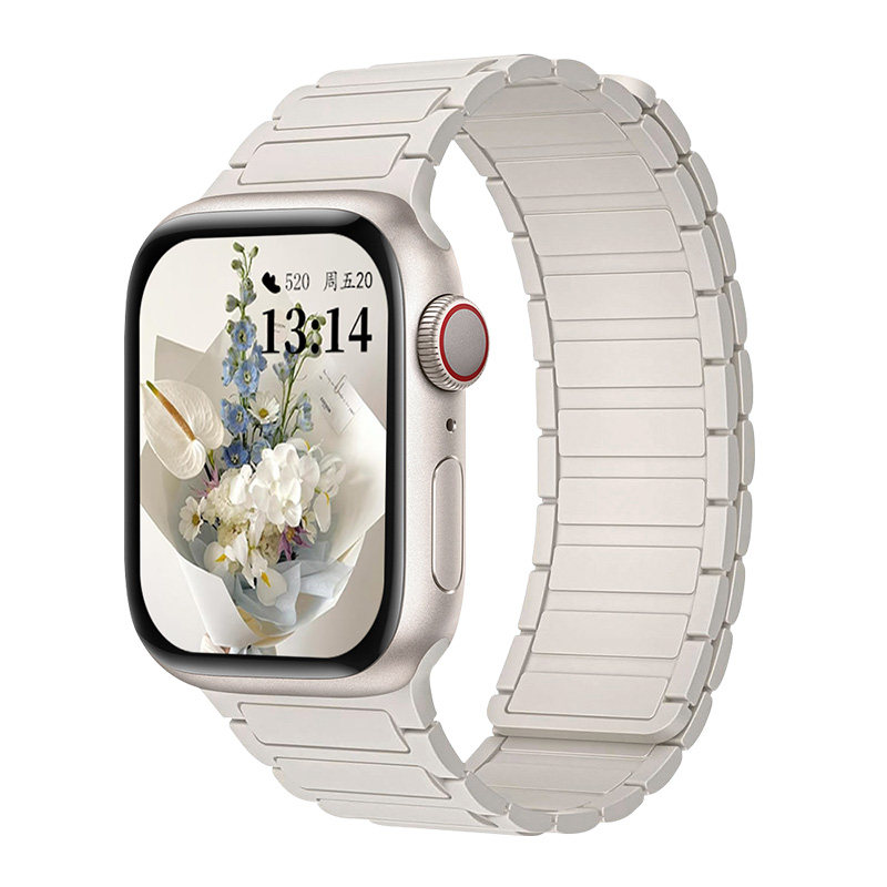 适用iwatch11苹果手表applewatchS10表带s9硅胶s8磁吸s8工装7/6/5/4/3智能se女款Ultra男2运动腕带高级感夏季