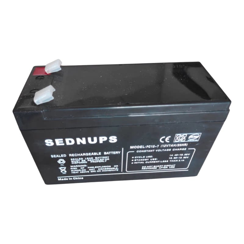 SEDNUPS蓄电池12V7AH24AH65AH直流屏UPS/EPS备用电源电梯平层监控