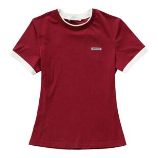 chrisoubydan欧阳丹24春夏拼色设计4色基础针织t恤瓦瓦妮莎同款