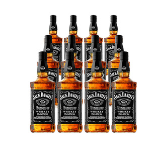【12瓶】杰克丹尼威士忌经典黑标美国田纳西州进口洋酒调酒基酒