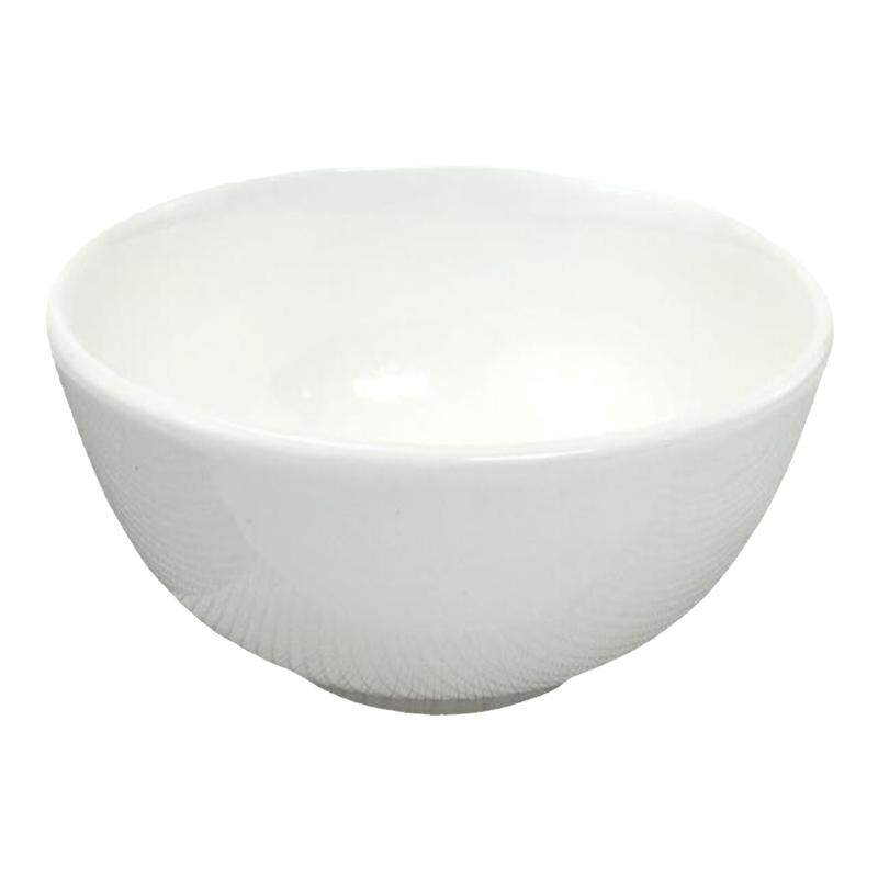 小白碗纯白色加厚米饭碗商用餐厅碗饭店罗汉碗小碗中式家用陶瓷碗