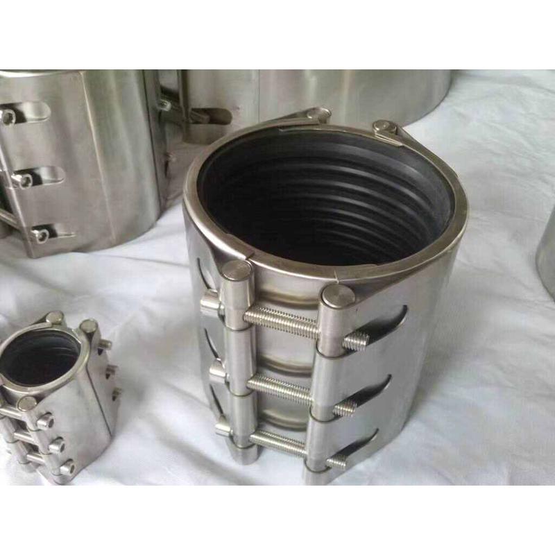 304不锈钢加长型双卡快速管道修补器补漏抱箍抢修节哈夫卡堵漏器