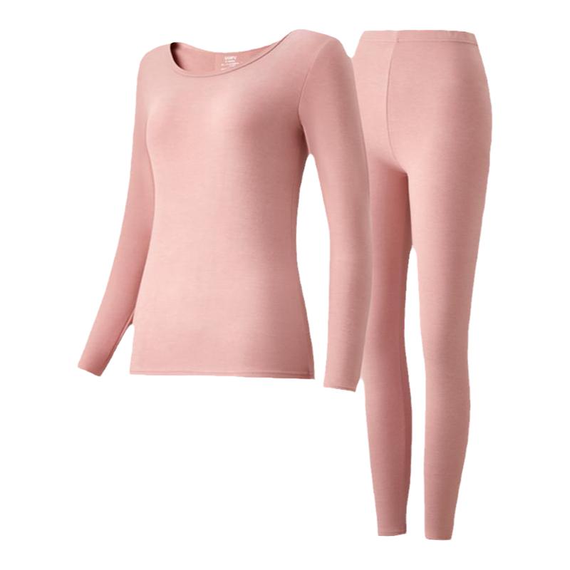 阳离子双面绒保暖内衣三福女