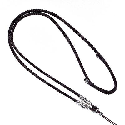 花素手工项链挂绳子高档纯银