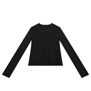 THESOONG/万能搭100%绵羊毛膨松柔软T恤肌理感圆领纯色打底衫3390