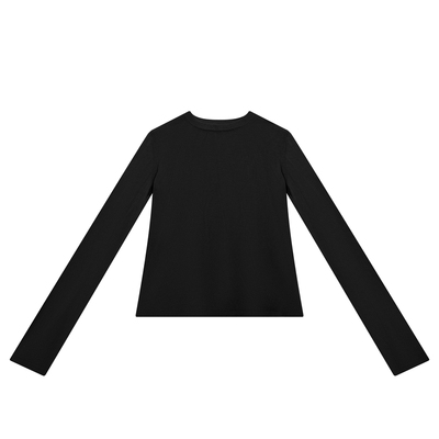 THESOONG100%绵羊毛纯色打底衫