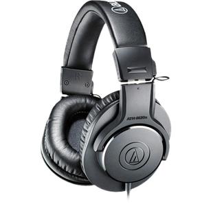 铁三角ATH-M20x头戴式专业直播声卡贝斯电吉他有线dj监听耳机耳返