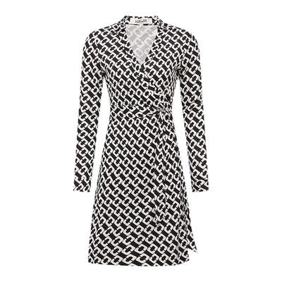 DVF经典针织桑蚕丝裹身裙