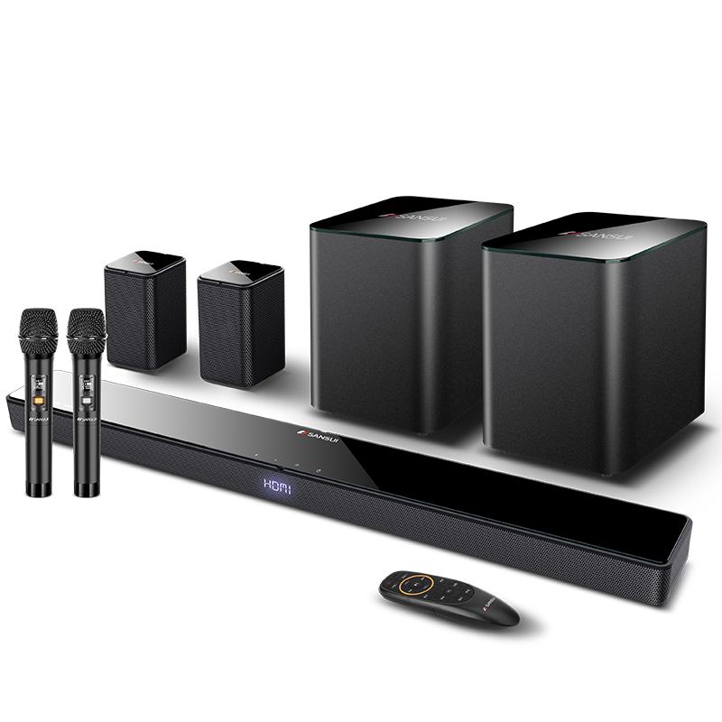 山水95E電視音響回音壁5.1家庭影院k歌音箱家用客廳杜比無線環(huán)繞