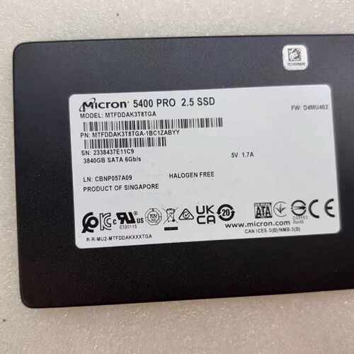 议价美光Micron 5400 PRO 3.84 2.5寸企业级适用
