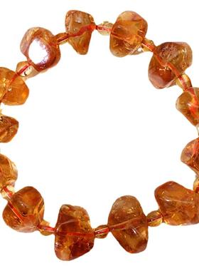 情侣黄水晶小众聚财手链