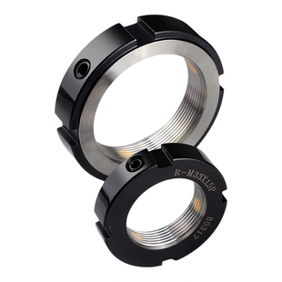 R型径向精密锁紧螺母快速锁定主轴丝杆圆形自锁轴承止退防松螺帽