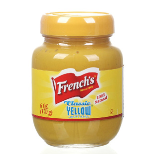 美国进口旗牌古典黄芥末调味酱美式沙拉酱芥末酱汉堡面包热狗轻食