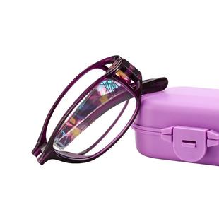 【正品】日本进口老花镜女高清折叠便携式防蓝光抗疲劳老光眼镜女