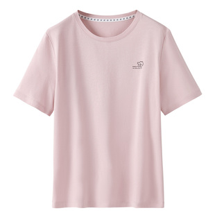 ab内衣睡衣可外穿舒适圆领短袖衫居家休闲女士T恤XY18