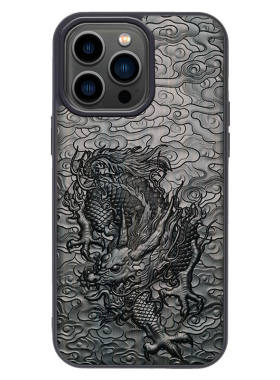 浮雕iphone15proMax木质手机壳
