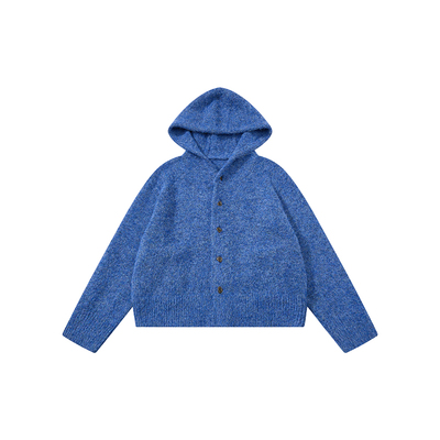 散养文化「帽帽」重磅毛衣开衫