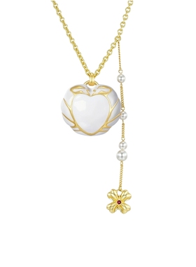 tokokkino 2025年新款小众设计珍珠巨蟹座项链长款项链锁骨链