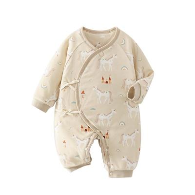 小聪熊新生婴儿衣服秋冬季连体衣