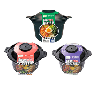 雷洽韩式自热米饭整箱批发韩式烤肉拌饭吃的夜宵速食充饥宿舍囤货