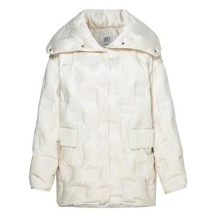 【反季直降】HPLY荷比俪冬季新款女轻盈鹅绒中长款海军领羽绒外套