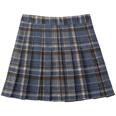 优质毛呢短裙百褶裙a字半身裙