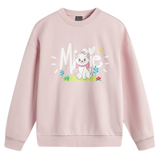 李宁迪士尼联名卫衣女款2026秋冬季新款宽松加绒保暖女士运动上衣